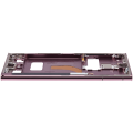 Mid-Frame Housing Compatible For Samsung Galaxy S22 Ultra 5G (US & International Version) (Burgundy)