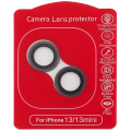 Casper Camera Lens Protector Compatible For iPhone 13 / 13 Mini (Black) (Clear)