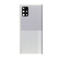 Back Cover Glass With Camera Lens Compatible For Samsung Galaxy A71 (Service Pack) (Crush Silver)