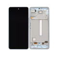OLED Assembly With Frame Compatible For Samsung Galaxy A53 5G ( A536 / 2022) (6.36") (Aftermarket Plus) (Blue)