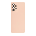 Back Cover Glass With Camera Lens Compatible For Samsung Galaxy A53 (Service Pack) (Orange)