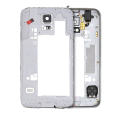 Mid-Frame Housing Compatible For Samsung Galaxy S5 (With Middle Plate And Small Parts) (Silver / Black) (Verizon)