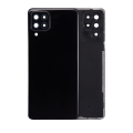 Back cover Glass With Camera Lens Compatible For Samsung Galaxy A22 4G (A225 / 2021) (Aftermarket Plus) (Black)