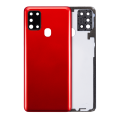 Back cover Glass With Camera Lens Compatible For Samsung Galaxy A21S (A217 / 2020) (Aftermarket Plus) (Red)