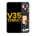 OLED Assembly With Frame Compatible For LG V35 ThinQ (Refurbished) (Aurora Black) 