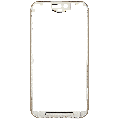 LCD Frame Without Glue Compatible For iPhone 15 Pro (5 Pack)