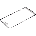 LCD Frame Without Glue Compatible For iPhone 15 Plus (5 Pack)