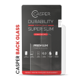 Casper Tempered Glass (Back Glass) Compatible For iPhone X / XS (Retail Pack) (Clear)