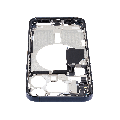 Mid-Frame Housing With Power And Volume Button Compatible For iPhone 15 Pro Max (International Version) (Used OEM Pull: Grade A) (Blue Titanium)