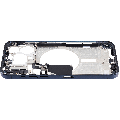 Mid-Frame Housing With Power And Volume Button Compatible For iPhone 15 Pro Max (International Version) (Used OEM Pull: Grade A) (Blue Titanium)