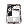 Mid-Frame Housing With Power And Volume Button Compatible For iPhone 15 Pro (International Version) (Used OEM Pull: Grade A) (Natural Titanium)