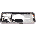 Mid-Frame Housing With Power And Volume Button Compatible For iPhone 15 Pro (International Version) (Used OEM Pull: Grade A) (Natural Titanium)