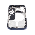 Mid-Frame Housing With Power And Volume Button Compatible For iPhone 15 Pro (International Version) (Used OEM Pull: Grade A) (Blue Titanium)