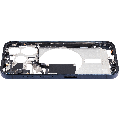 Mid-Frame Housing With Power And Volume Button Compatible For iPhone 15 Pro (International Version) (Used OEM Pull: Grade A) (Blue Titanium)