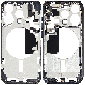 Mid-Frame Housing With Power And Volume Button Compatible For iPhone 15 Pro (International Version) (Used OEM Pull: Grade A) (Blue Titanium)