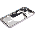 Mid-Frame Housing With Power And Volume Button Compatible For iPhone 15 Pro (International Version) (Used OEM Pull: Grade A) (White Titanium)