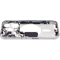 Mid-Frame Housing With Power And Volume Button Compatible For iPhone 15 Pro (International Version) (Used OEM Pull: Grade A) (White Titanium)