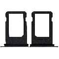 Sim Card Tray Compatible For iPhone 7 (Jet Black)