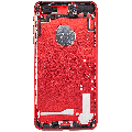 Back Housing W/ Small Components Pre-Installed Compatible For iPhone 7 Plus (Used OEM Pull: Grade A) (Red)