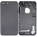 Back Housing W/ Small Components Pre-Installed Compatible For iPhone 7 Plus (Used OEM Pull: Grade A) (Matte Black)