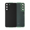Back Cover Glass With Camera Lens Compatible Samsung Galaxy S22 5G (Service Pack) (Phantom Black) 