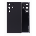 Back Cover Glass With Camera Lens Compatible For Samsung Galaxy S23 Ultra 5G (No Logo) (Aftermarket Plus) (Phantom Black)