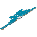 Charging Port With Board Compatible For Samsung Galaxy Tab S8 Plus (X800 / 2022) (WiFi Version) (Premium)
