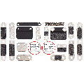 Full Set Small Metal Bracket And Screw Set Compatible For Macbook Pro 14" (A2779 / Early 2023)