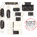 Full Set Small Metal Bracket And Screw Set Compatible For MacBook Pro 16" (A2780 / Late 2023)