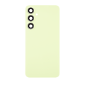 Back Cover Glass With Camera Lens Compatible For Samsung Galaxy A55 5G (A556 / 2024) (No Logo) (Aftermarket Plus) (Lemon)
