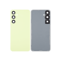 Back Cover Glass With Camera Lens Compatible For Samsung Galaxy A55 5G (A556 / 2024) (No Logo) (Aftermarket Plus) (Lemon)