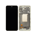 OLED Assembly With Frame Compatible For Samsung Galaxy A55 (A556 / 2024) (Refurbished) (Lemon)