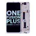 LCD Assembly With Frame Compatible For Motorola One Fusion Plus (XT2067-2 / 2020) (Genuine OEM) (White)