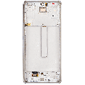 OLED Assembly With Frame Compatible For Samsung Galaxy A73 (A735 / 2022) (Refurbished) (White)