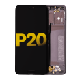 LCD Assembly With Frame Compatible For Huawei P20 (Refurbished) (Black)