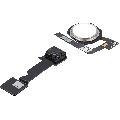Home Button Flex Cable Compatible For iPad Pro 12.9" 2nd Gen (2017) (Silver)