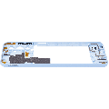Mid-Frame Housing Compatible For Samsung Galaxy A23 (A235 / 2022) (Blue)