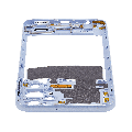 Mid-Frame Housing Compatible For Samsung Galaxy A23 5G (A236U / A236B / 2022) (US & International Version)(Blue)