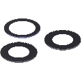 Back Camera Lens (Glass Only) With Adhesive Compatible For iPhone 12 Pro (3 Piece Set) (10 Pack) (Real Sapphire / Premium)