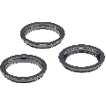 Back Camera Bezel Ring Only Compatible For iPhone 12 Pro (Graphite) (3 Piece Set)