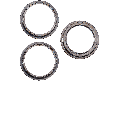 Back Camera Bezel Ring Only Compatible For iPhone 12 Pro (Graphite) (3 Piece Set)