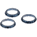 Back Camera Bezel Ring Only Compatible For iPhone 12 Pro (Pacific Blue) (3 Piece Set)