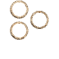 Back Camera Bezel Ring Only Compatible For iPhone 12 Pro Max (Gold) (3 Piece Set)