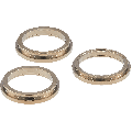 Back Camera Bezel Ring Only Compatible For iPhone 12 Pro Max (Gold) (3 Piece Set)