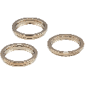 Back Camera Bezel Ring Only Compatible For iPhone 12 Pro Max (Gold) (3 Piece Set)