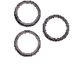 Back Camera Bezel Ring Only Compatible For iPhone 12 Pro Max (Graphite) (3 Piece Set)