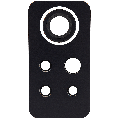 Back Camera Lens (Glass Only) Compatible For Xiaomi Redmi Note 12 Pro 4G (Graphite Gray)