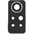 Back Camera Lens (Glass Only) Compatible For Xiaomi Redmi Note 12 Pro 4G (Star Blue)