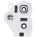Back Camera Lens With Bracket / Bezel Compatible For Xiaomi Redmi Note 12R (Silver)