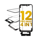 4 in 1 With Frame Included (Front Glass + OCA + Short Touch + OCA Pre-Installed) Compatible For iPhone 12 Pro Max (OCA Master)